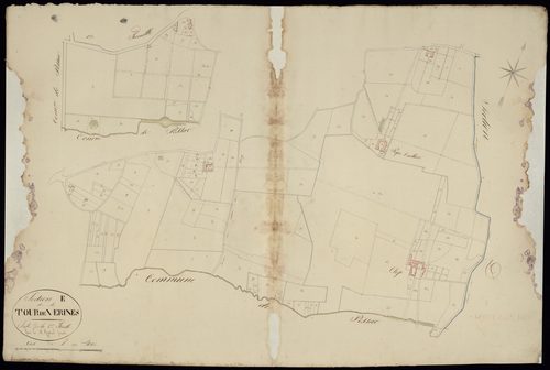 Mérignac - -Section E feuille 2/2 : La Tour-de-Vérines