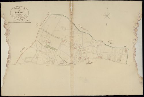 Mérignac - -Section H feuille 1 : Le Bourg