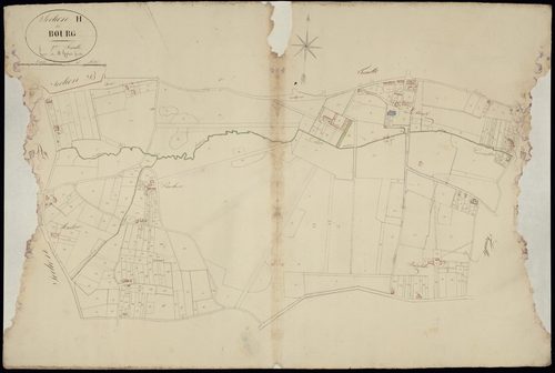 Mérignac - -Section H feuille 2/1 : Le Bourg