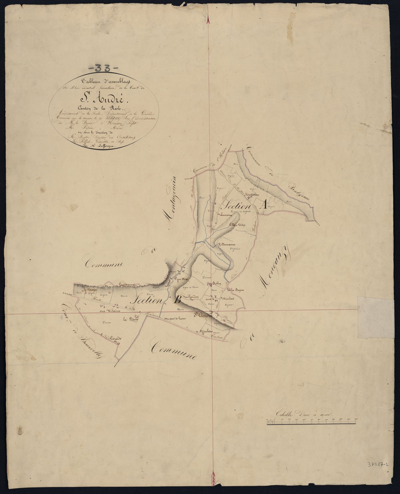 Mongauzy - -Tableau d'assemblage
