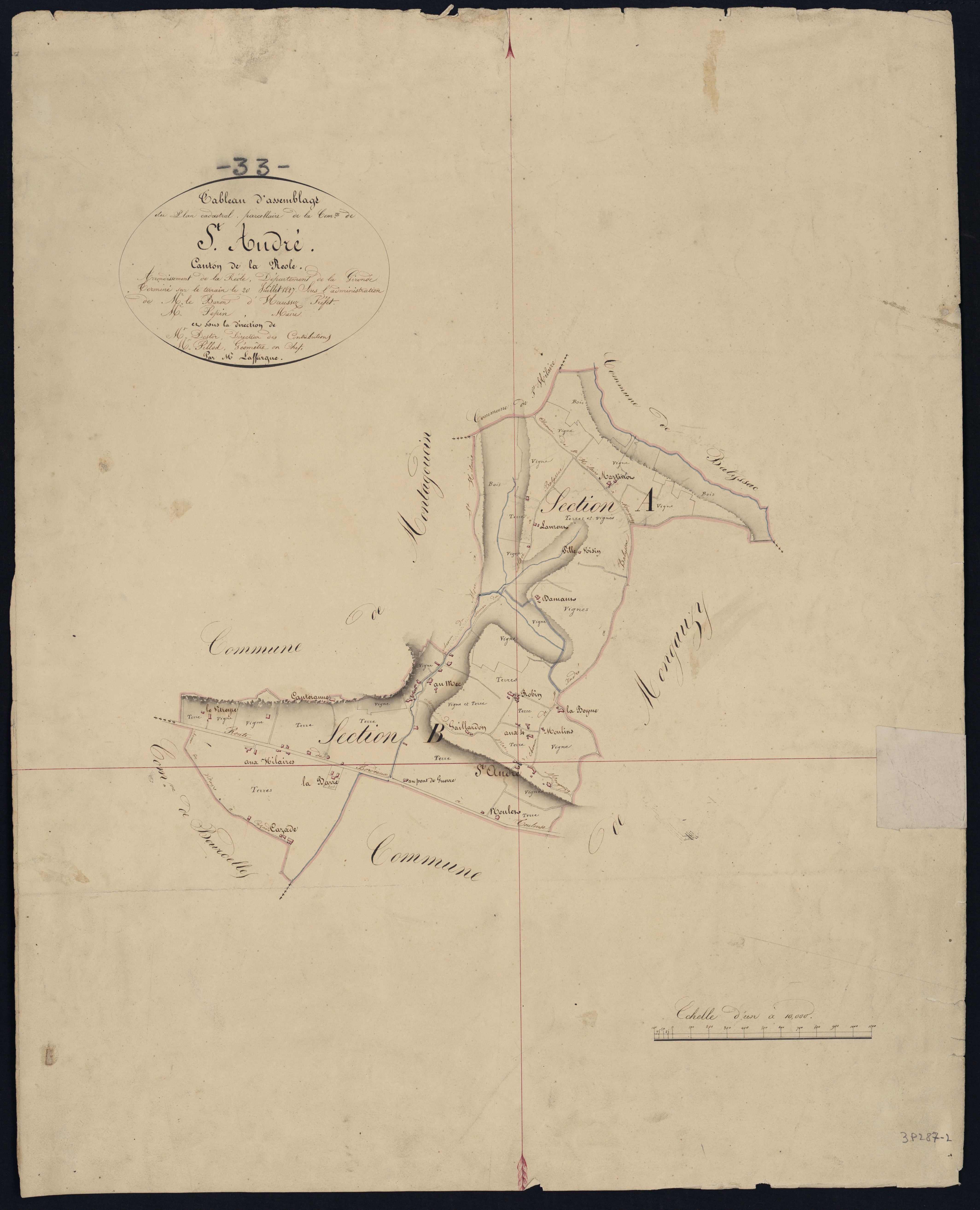 Mongauzy - -Tableau d'assemblage