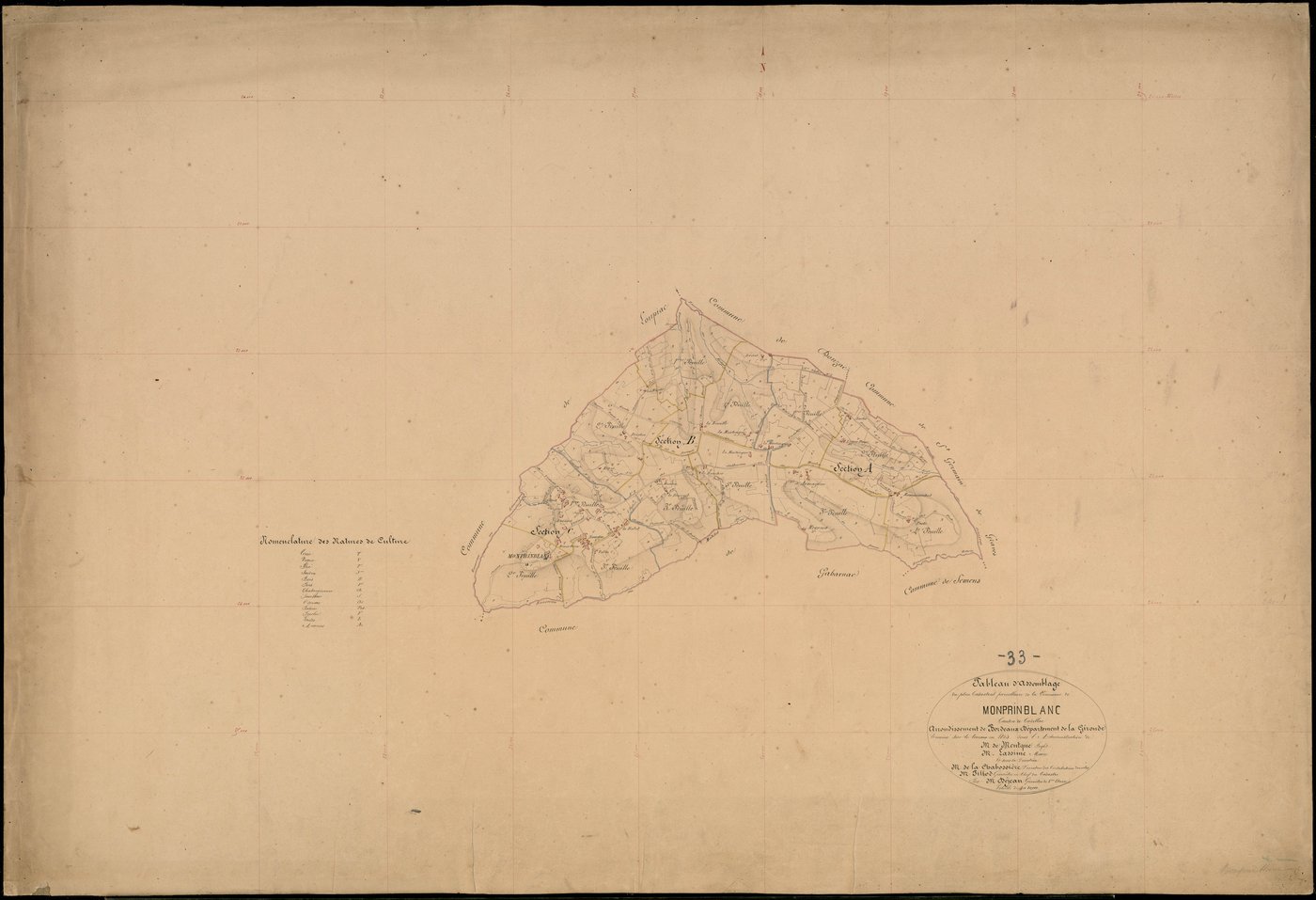 Monprimblanc - -Tableau d'assemblage