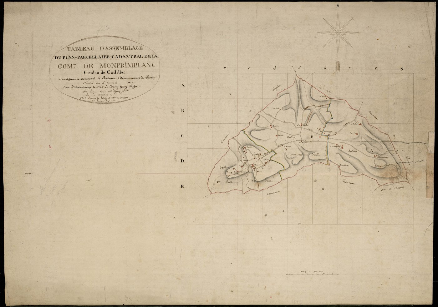 Monprimblanc - -Tableau d'assemblage
