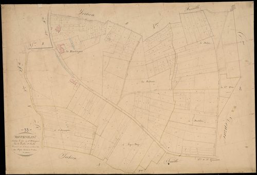Monprimblanc - -Section A feuille 1 : Armagnac