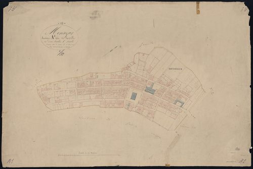 Monségur - -Section A feuille 1 : La Ville