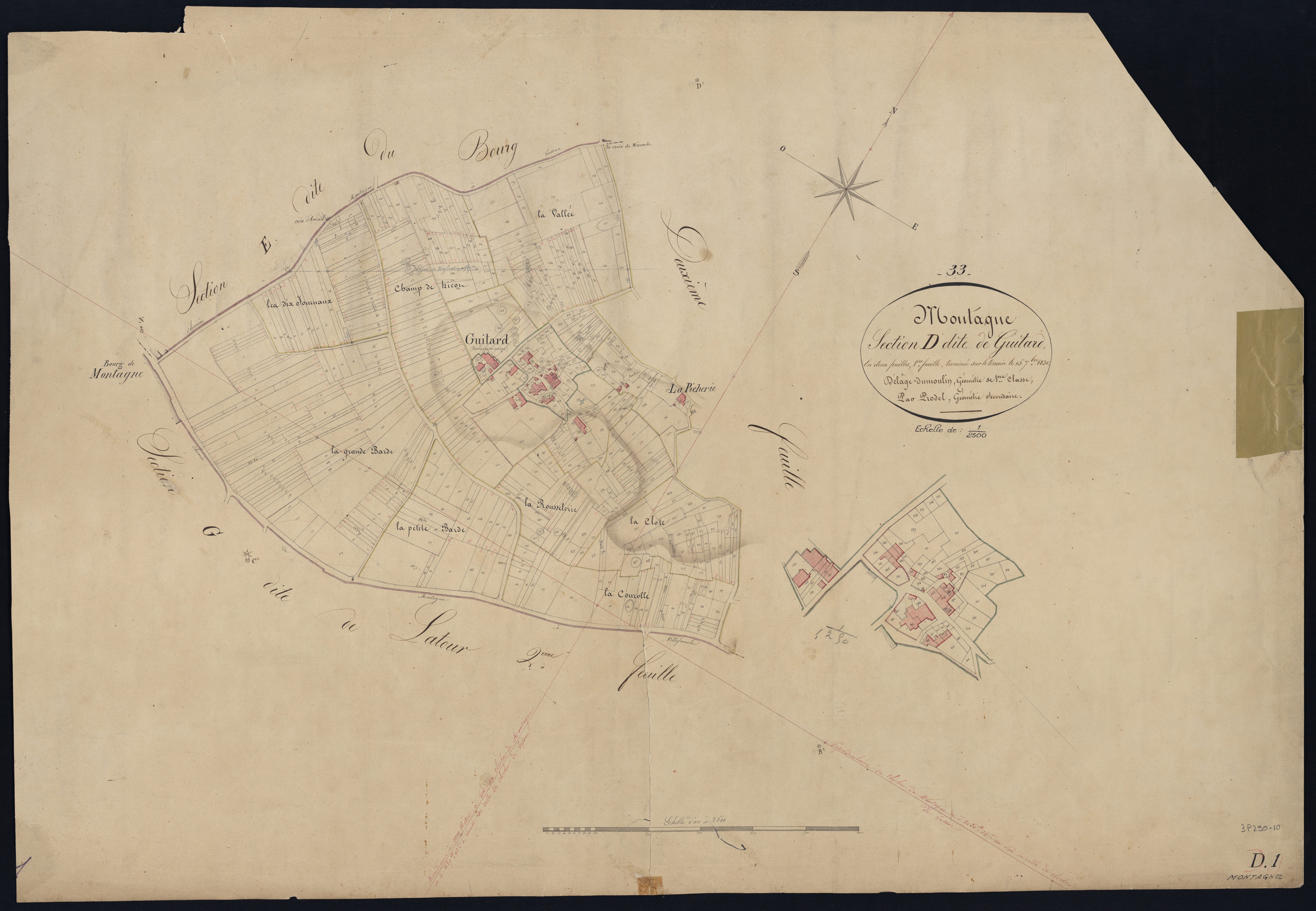 Montagne - -Section D feuille 1 : Guitard