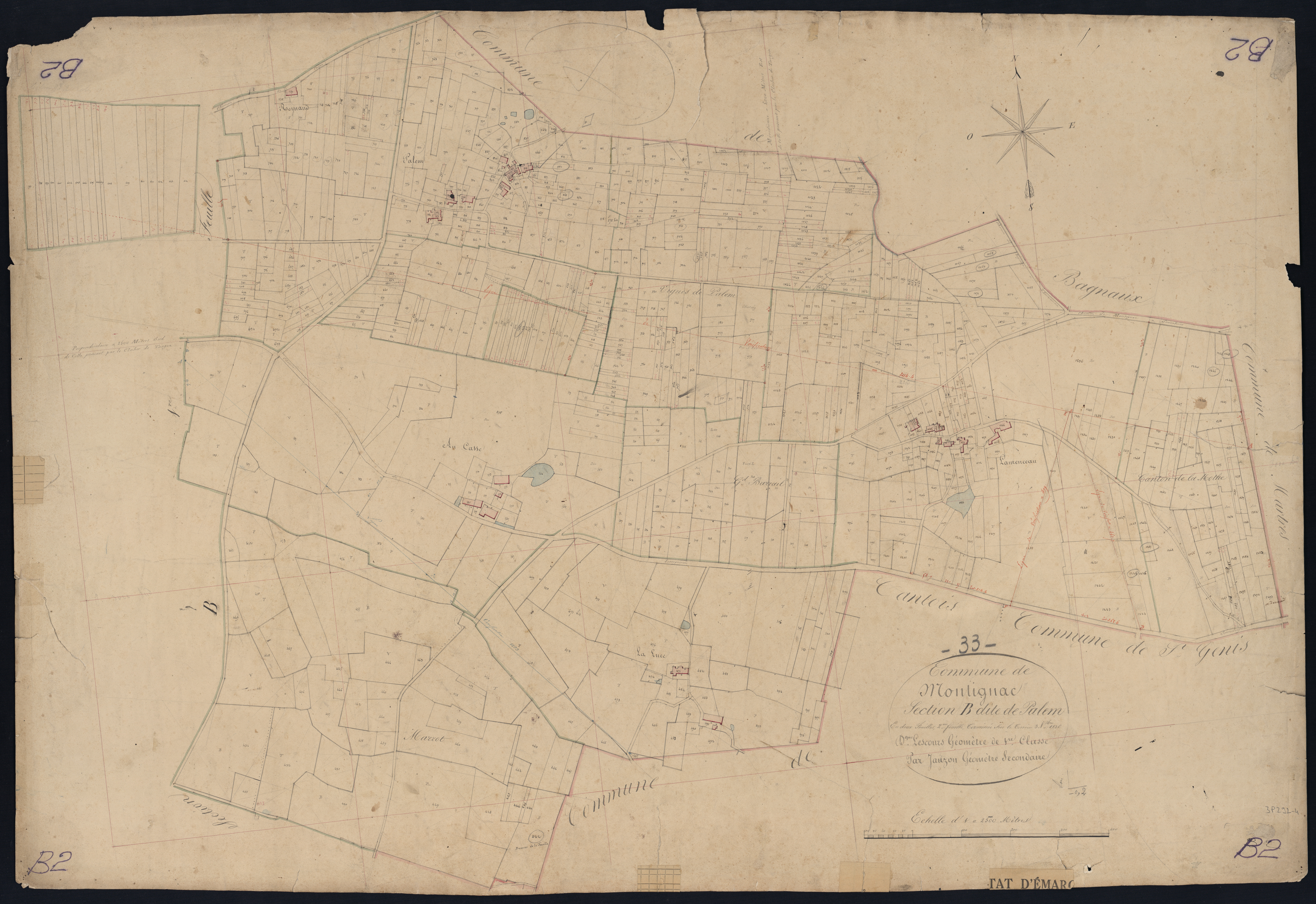 Montignac - -Section B feuille 2 : Palem