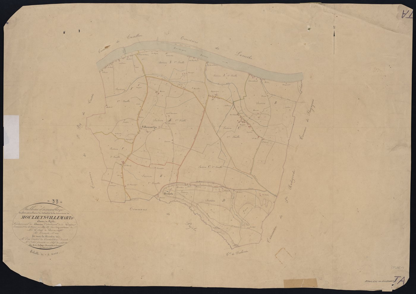 Mouliets-et-Villemartin - -Tableau d'assemblage