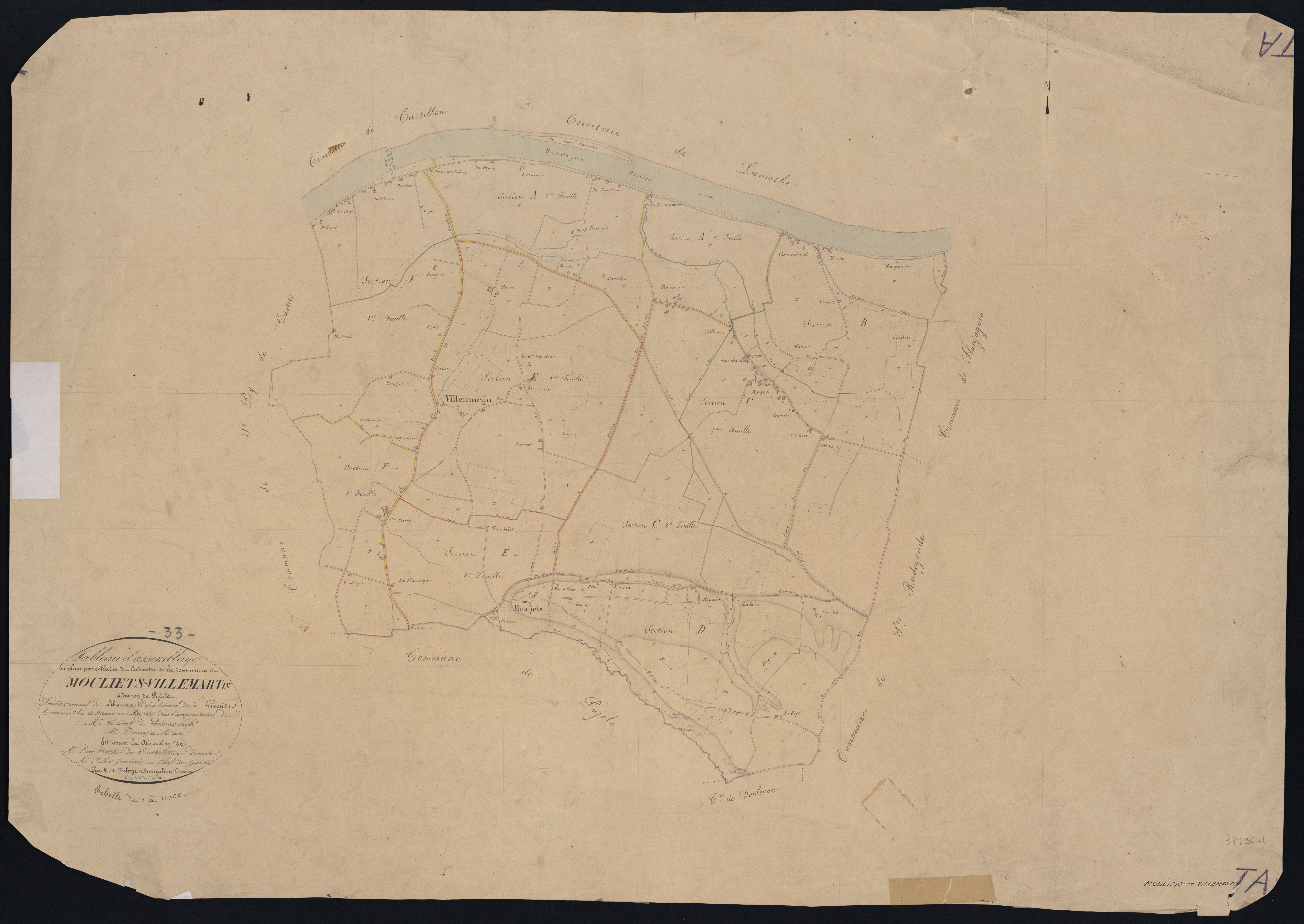 Mouliets-et-Villemartin - -Tableau d'assemblage