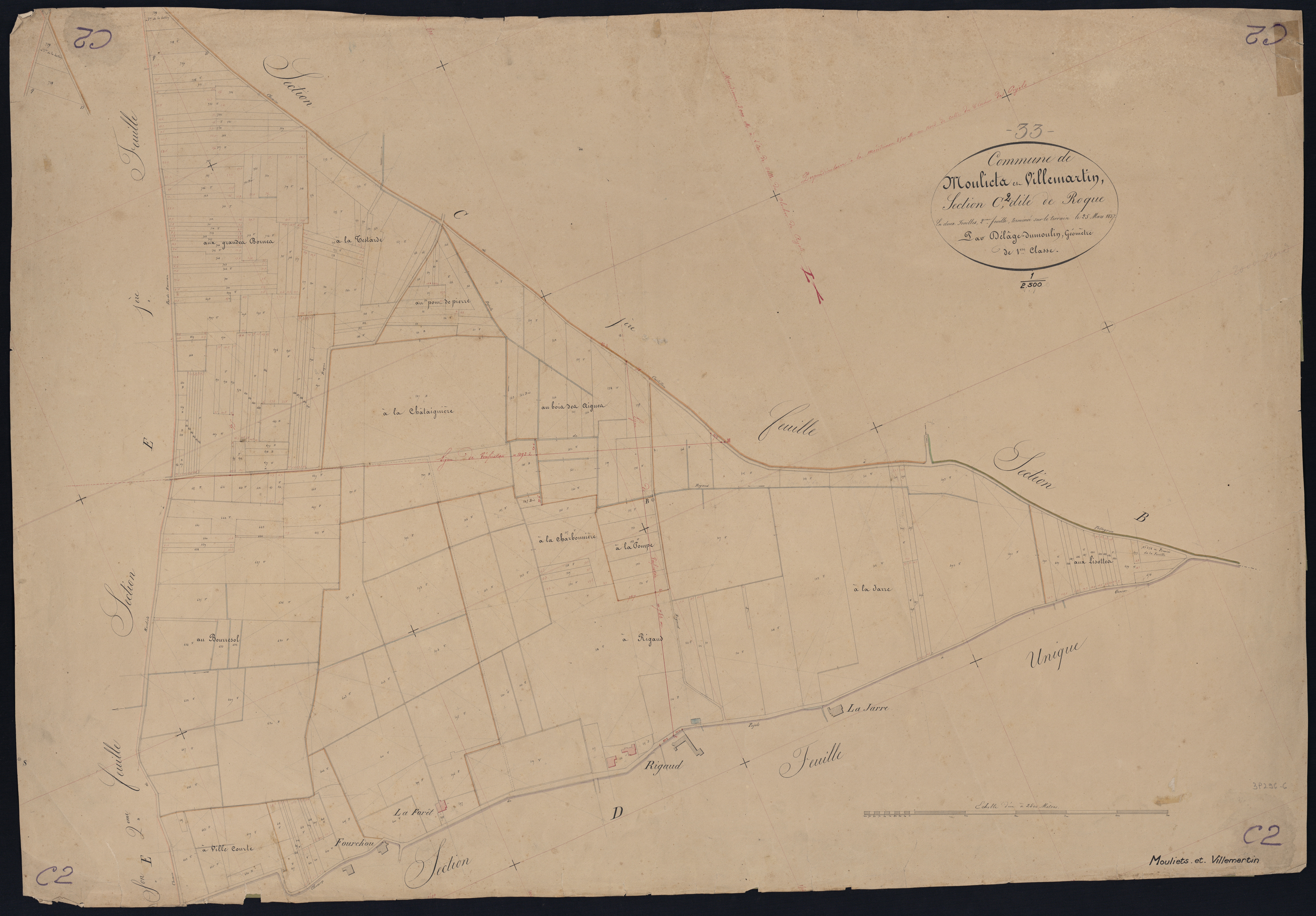Mouliets-et-Villemartin - -Section C feuille 2 : Roque