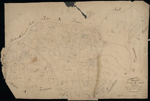 Moulis-en-Médoc - -Section A feuille 1 : Poujeaux