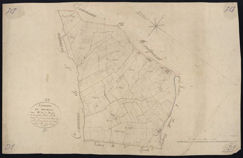 Mourens - -Section D feuille 1 : Mondin