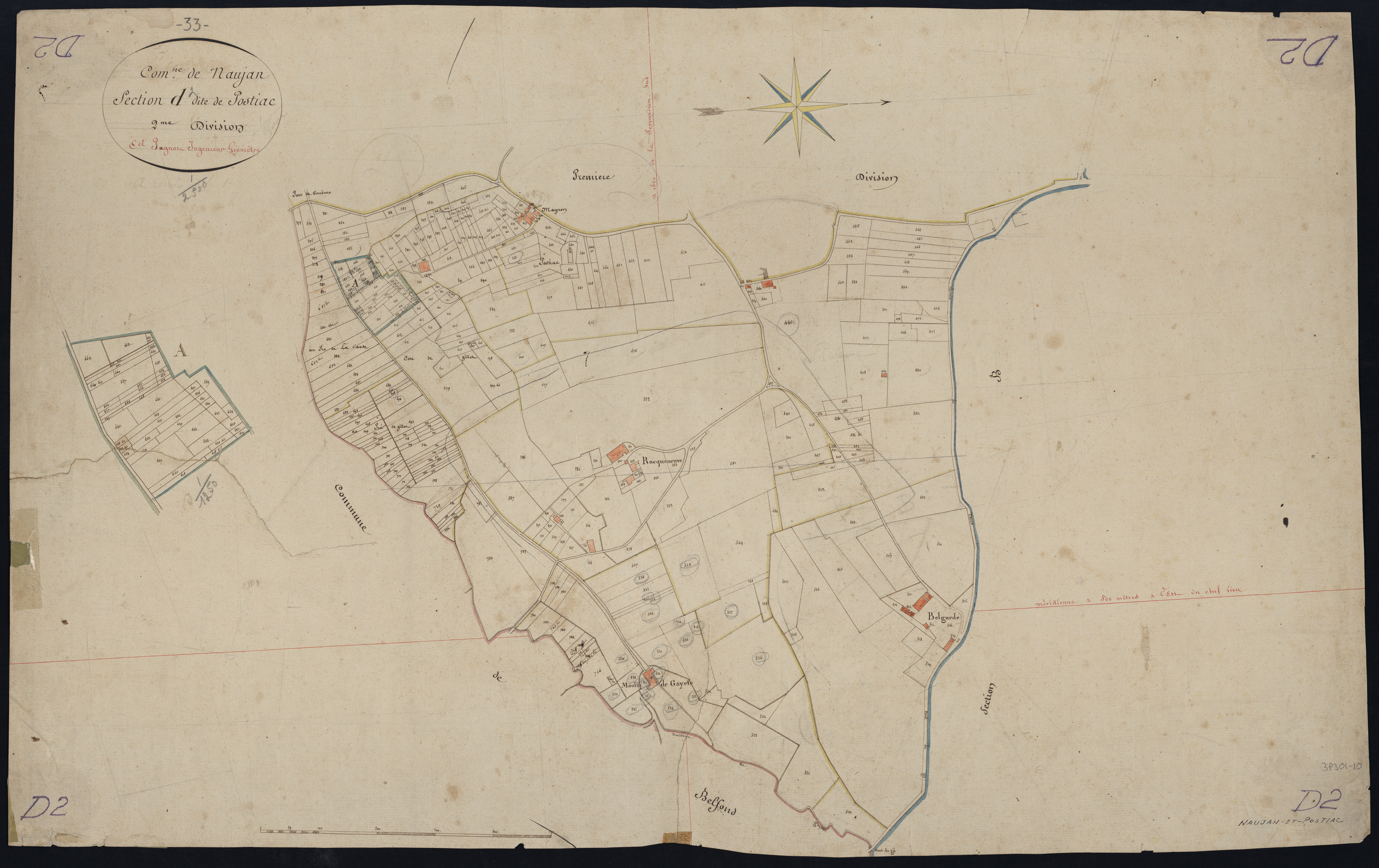 Naujan-et-Postiac - -Section D feuille 2 : Postiac