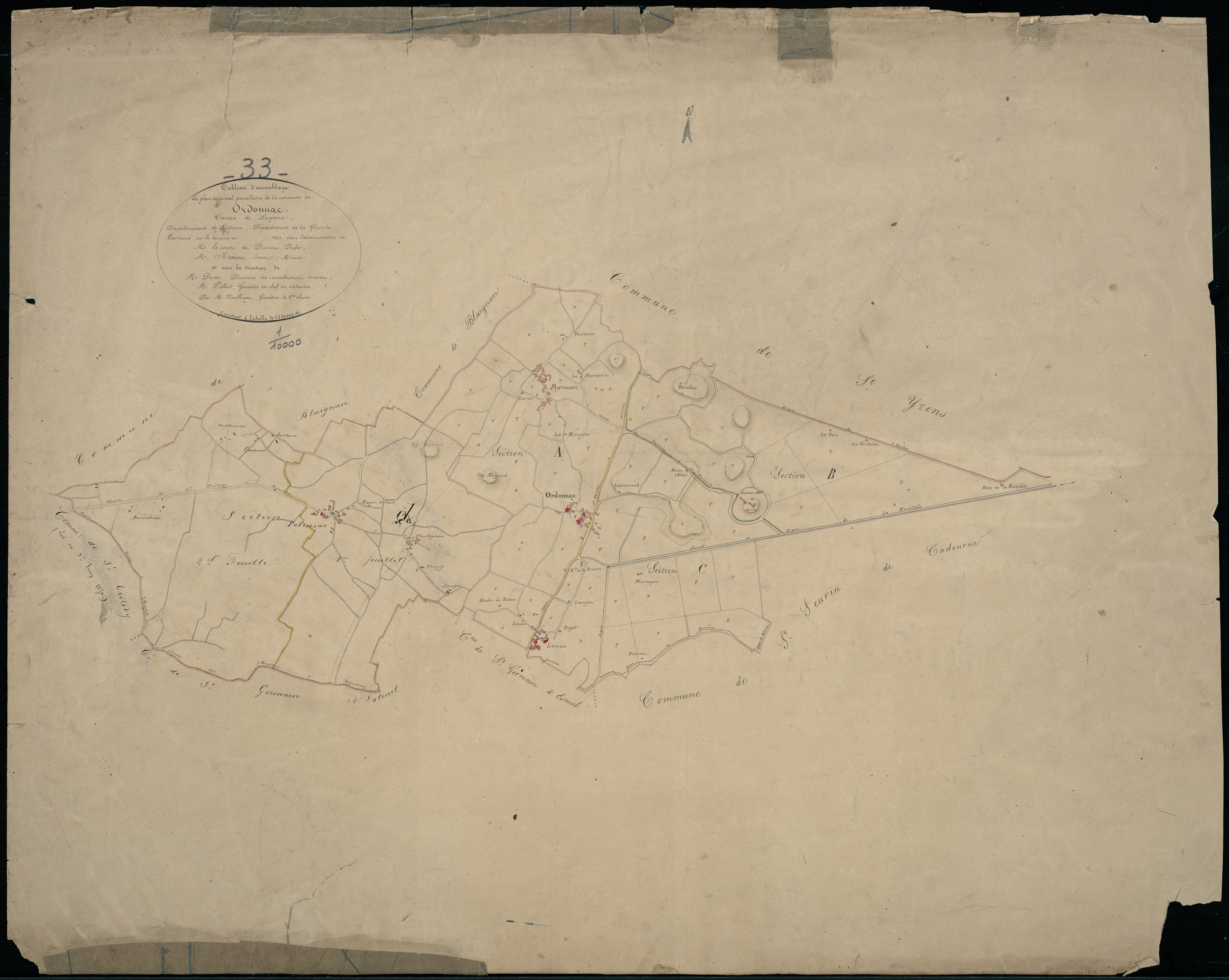 Ordonnac - -Tableau d'assemblage