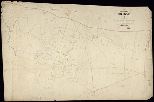 Origne - -Section A feuille 5 : Le Bourg