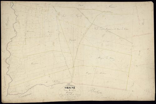 Origne - -Section A feuille 2 : Le Bourg