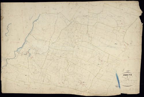 Origne - -Section A feuille 3 : Le Bourg