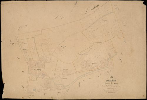 Paillet - -Section B feuille 1 : Le Bourg