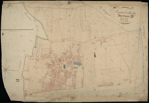 Pauillac - -Section D feuille 1 : La Ville