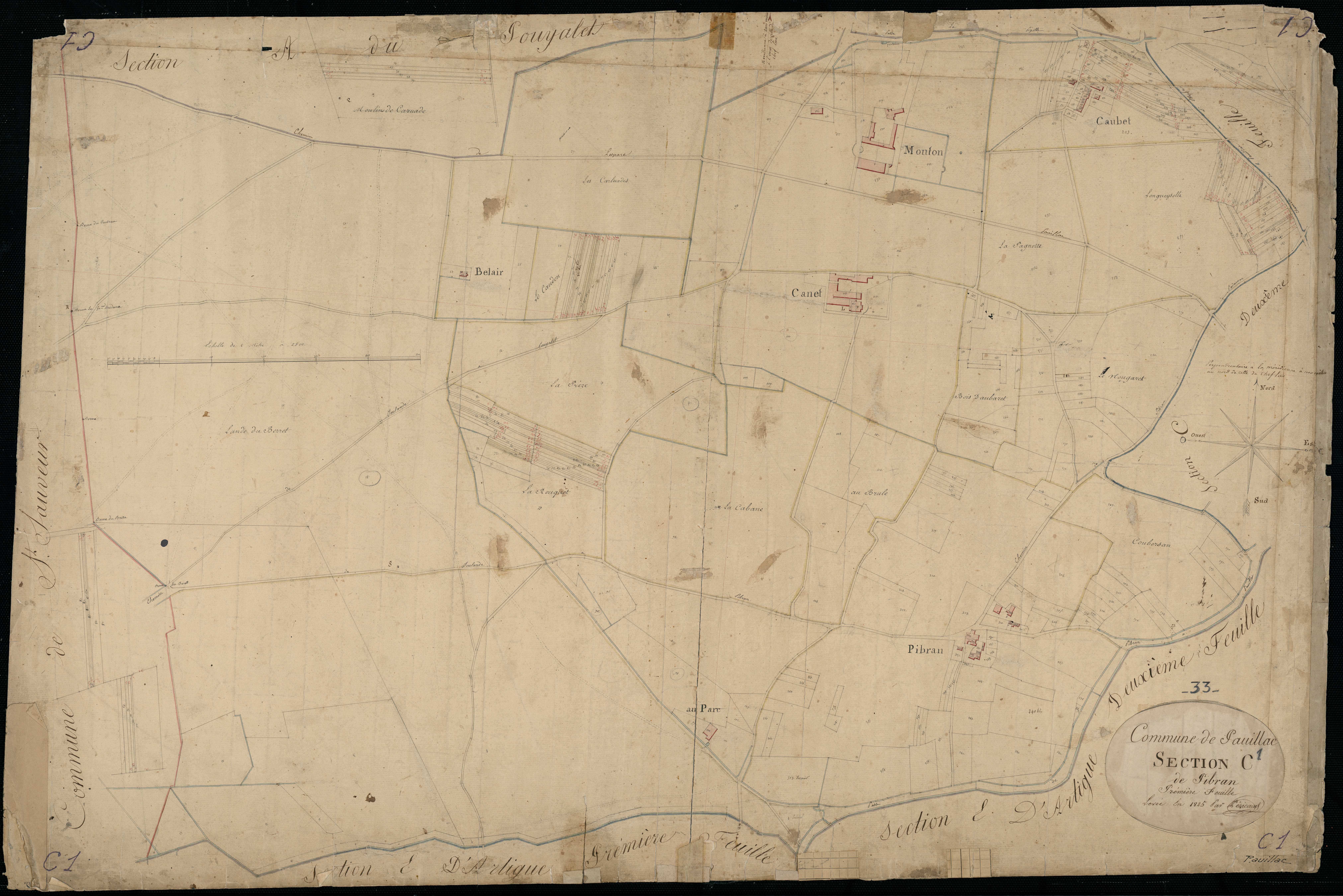 Pauillac - -Section C feuille 1 : Pibran