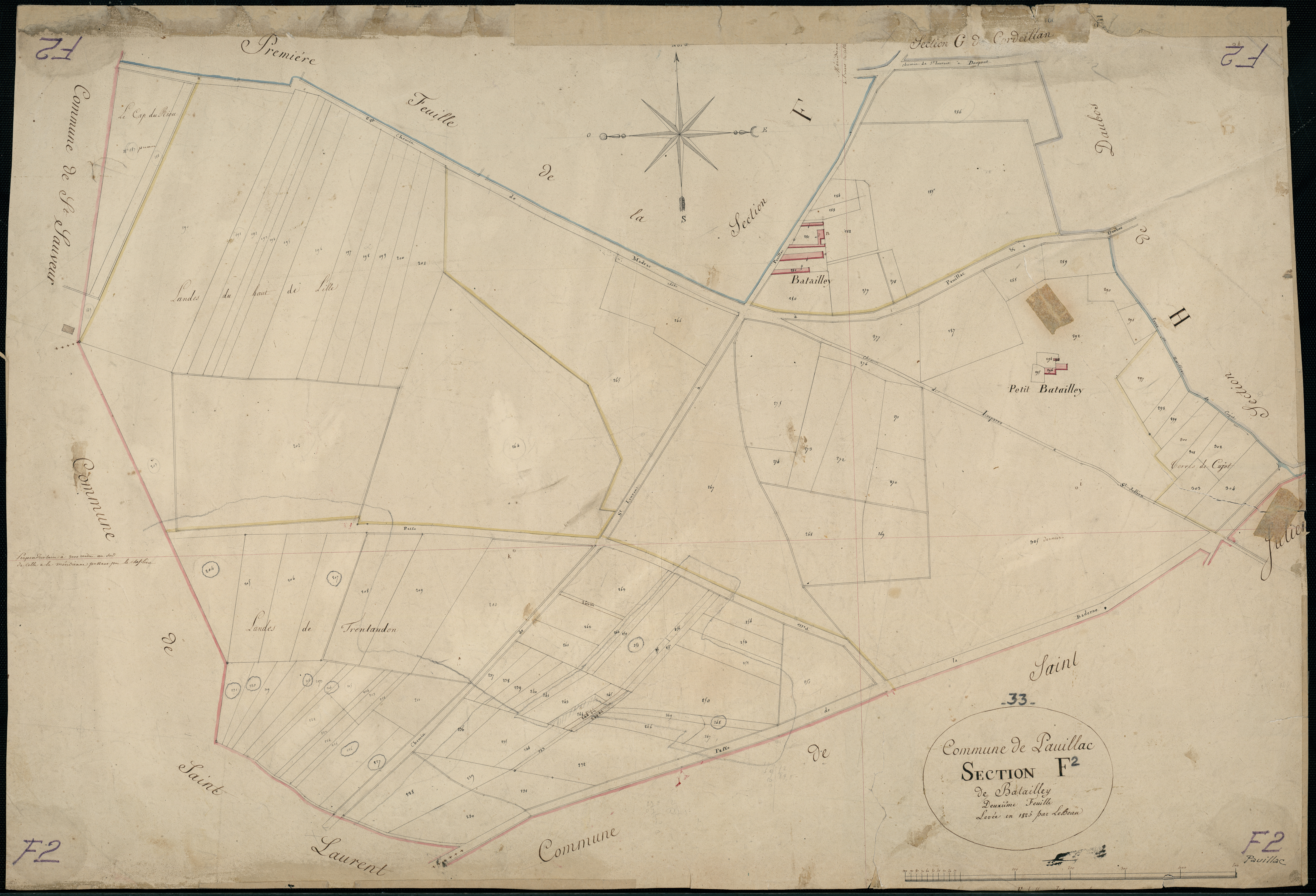 Pauillac - -Section F feuille 2 : Batailley