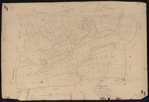 Pellegrue - -Section B feuille 3 : Le Bourg