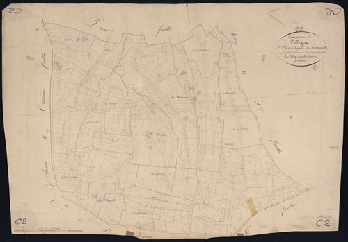 Pellegrue - -Section C feuille 2 : Vignole et La Ramonette