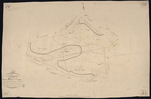 Pellegrue - -Section A feuille 1 : Uneau