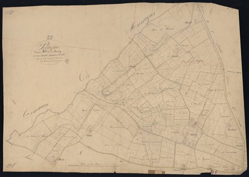 Pellegrue - -Section B feuille 1 : Le Bourg