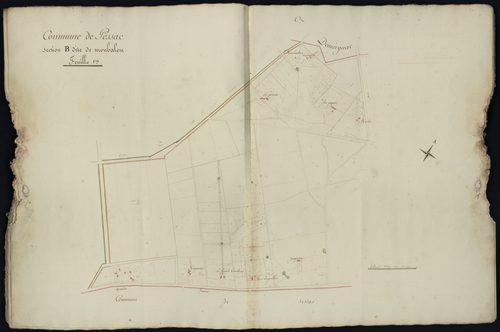 Pessac - -Section B feuille 1 : Monbalon