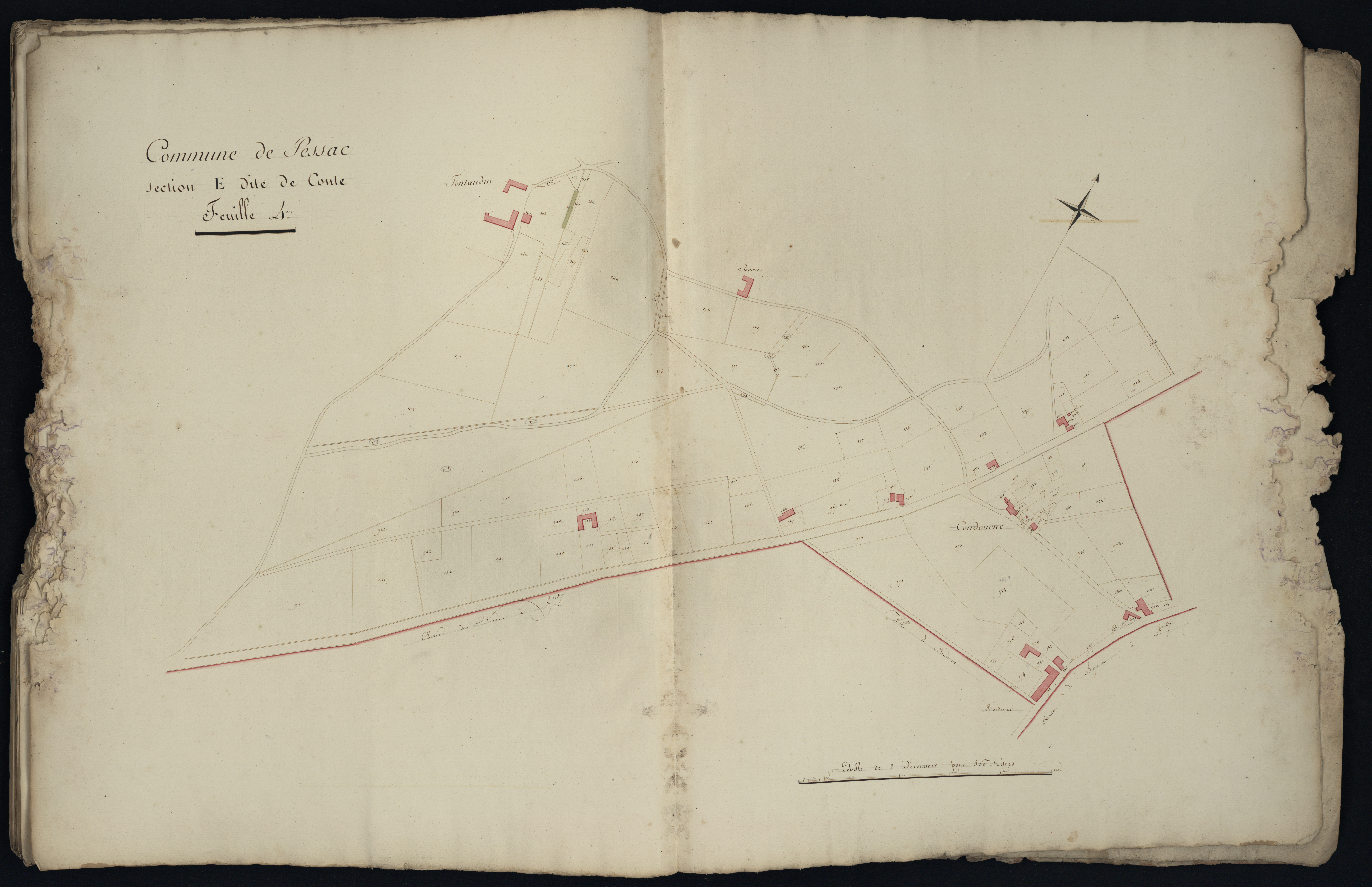 Pessac - -Section E feuille 4 : Conte