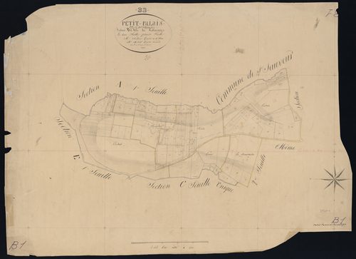 Petit-Palais-et-Cornemps - -Section B feuille 1 : Cornemps