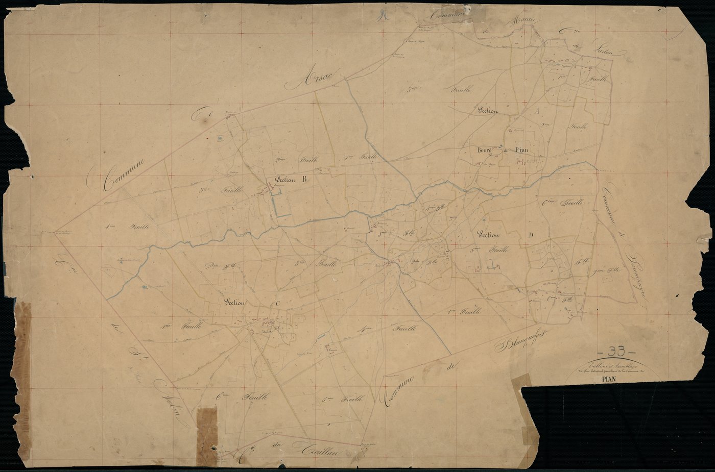 Le Pian-Médoc - -Tableau d'assemblage :