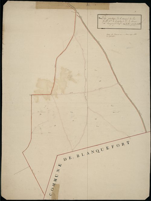 Le Pian-Médoc - -Section C feuille 3 : Louens