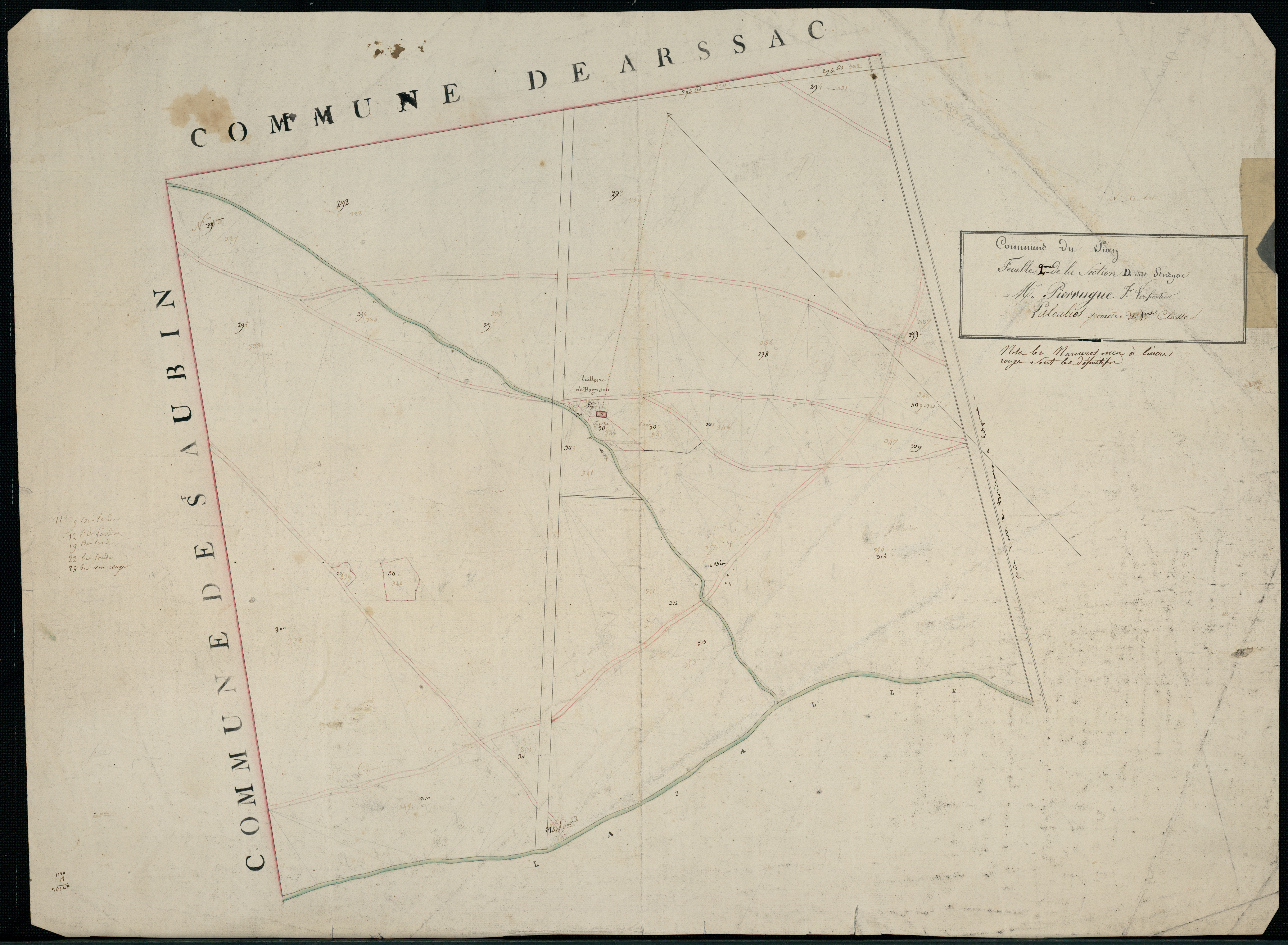 Le Pian-Médoc - -Section D feuille 2 : Sénéjac
