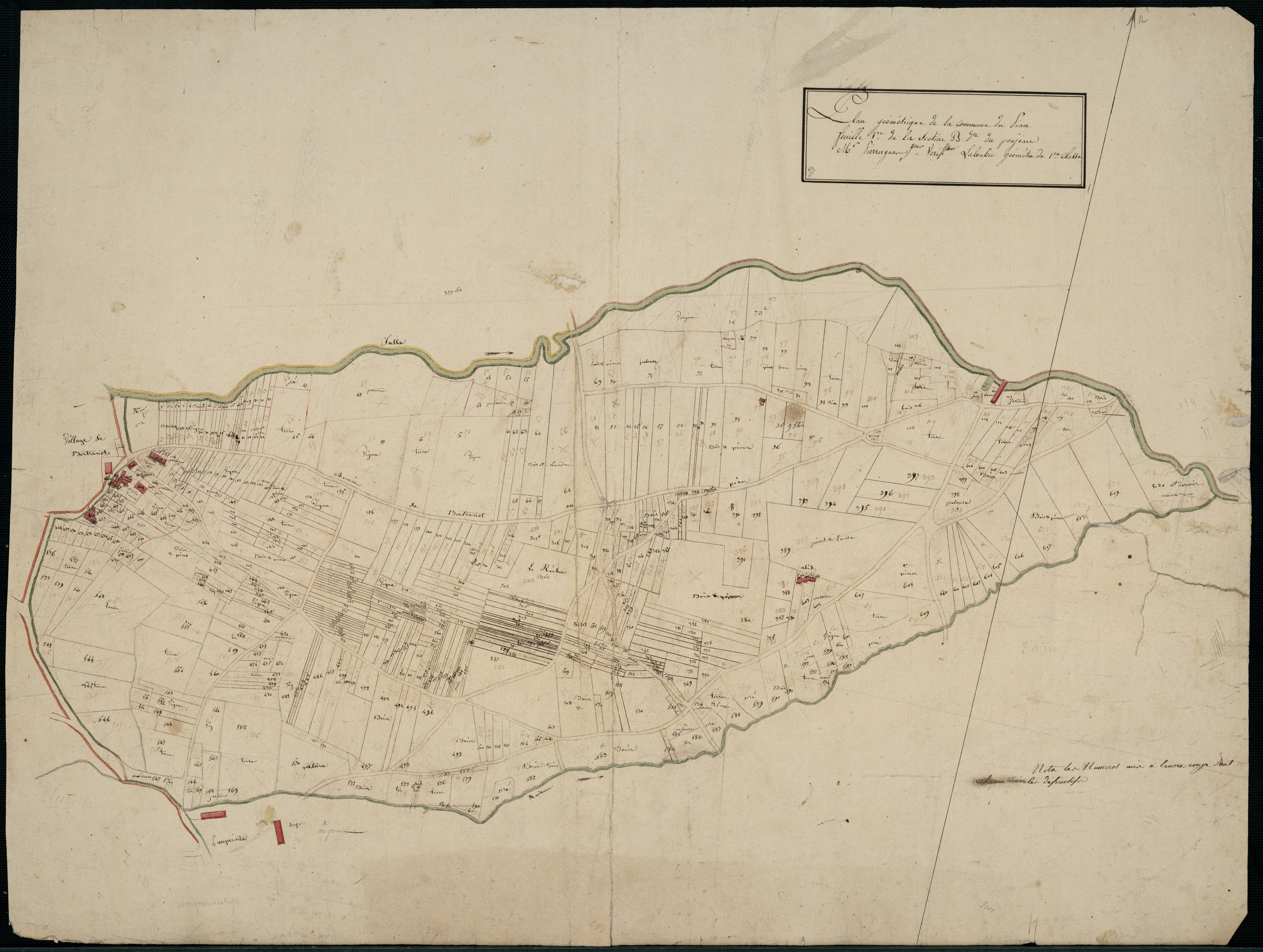 Le Pian-Médoc - -Section B feuille 1 : Le Poujeau