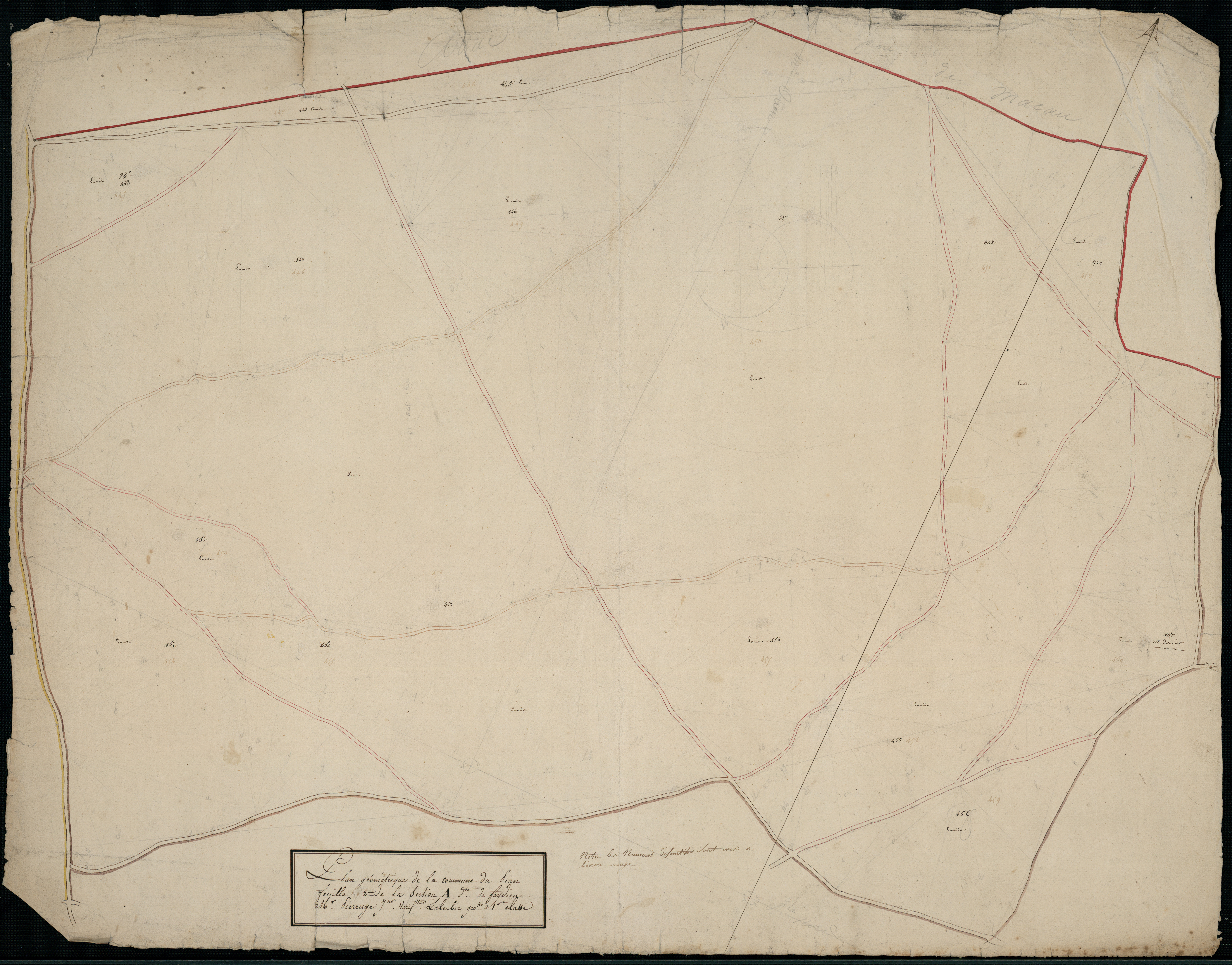 Le Pian-Médoc - -Section A feuille 2 : Feydieu