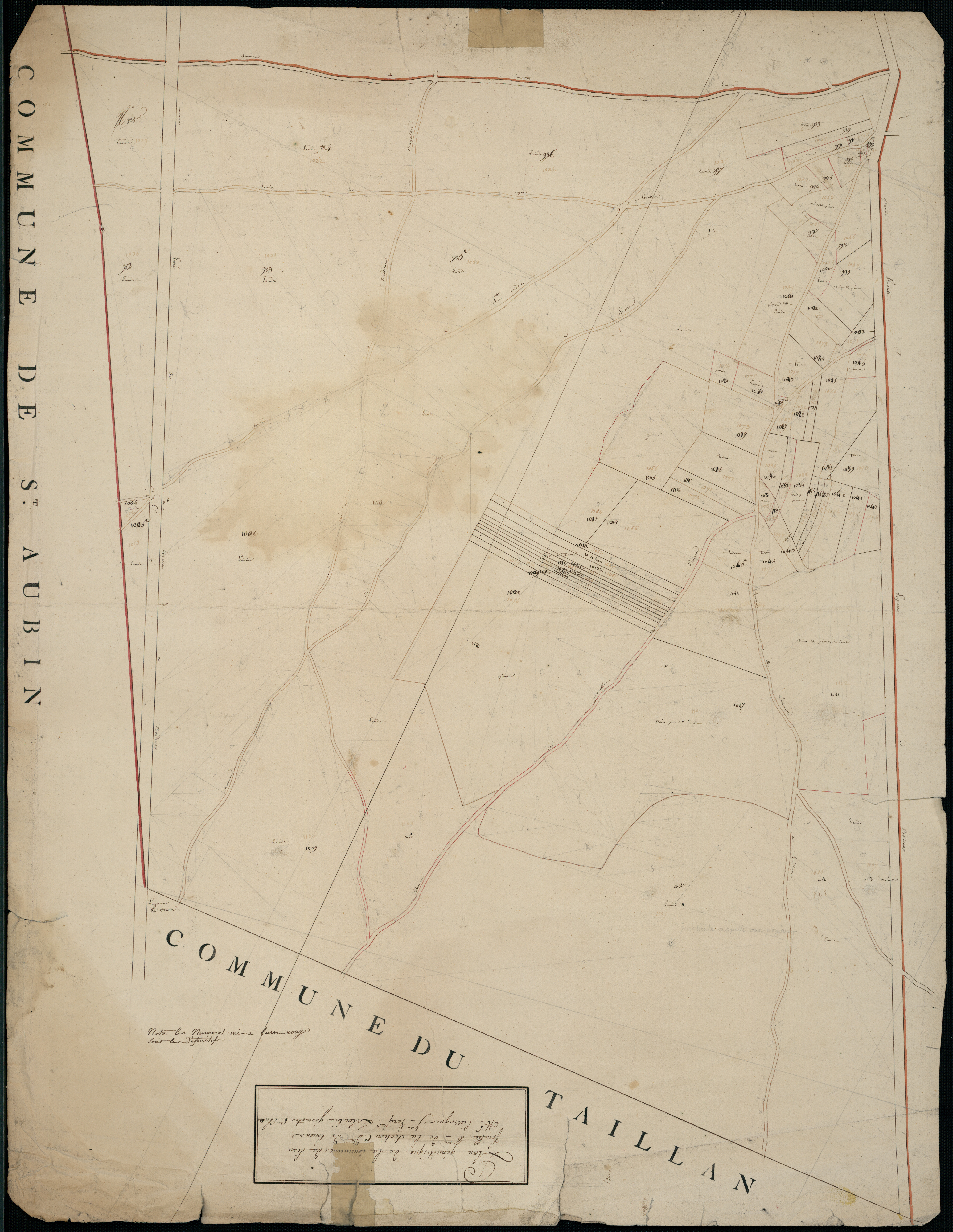 Le Pian-Médoc - -Section C feuille 5 : Louens