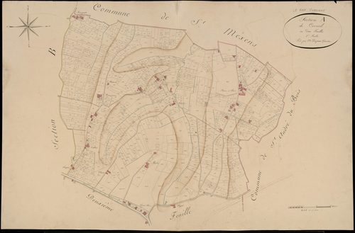 Le Pian-sur-Garonne - -Section A feuille 1 : Corneil