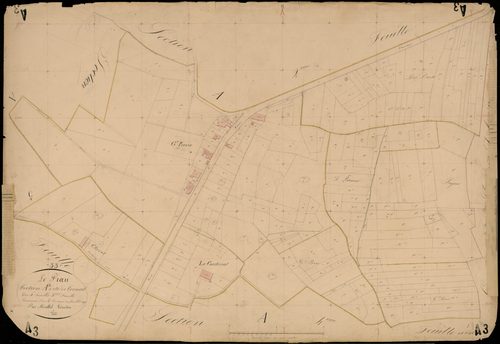 Le Pian-sur-Garonne - -Section A feuille 3 : Corneil