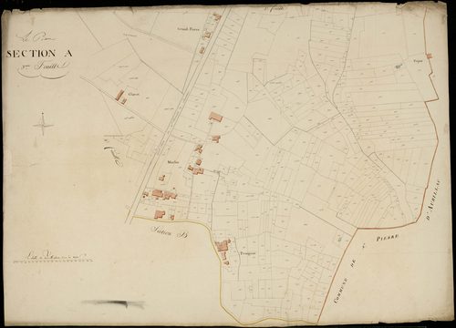 Le Pian-sur-Garonne - -Section A feuille 3 : Corneil
