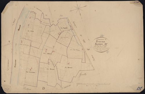 Pineuilh - -Section D feuille 1 : Le Marchet