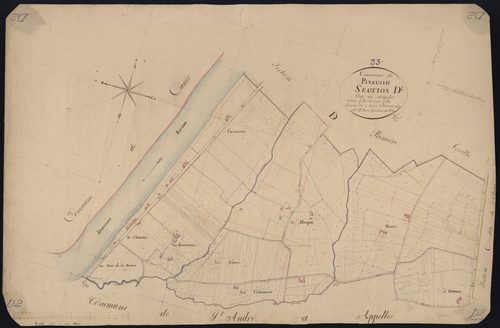 Pineuilh - -Section D feuille 2 : Le Marchet