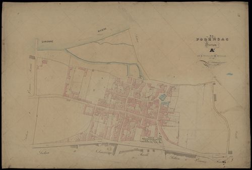Podensac - -Section A feuille 2 : Le Bourg