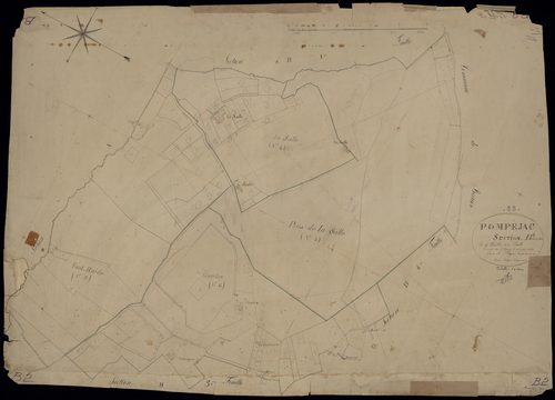 Pompéjac - -Section B feuille 2 : Les Gillets