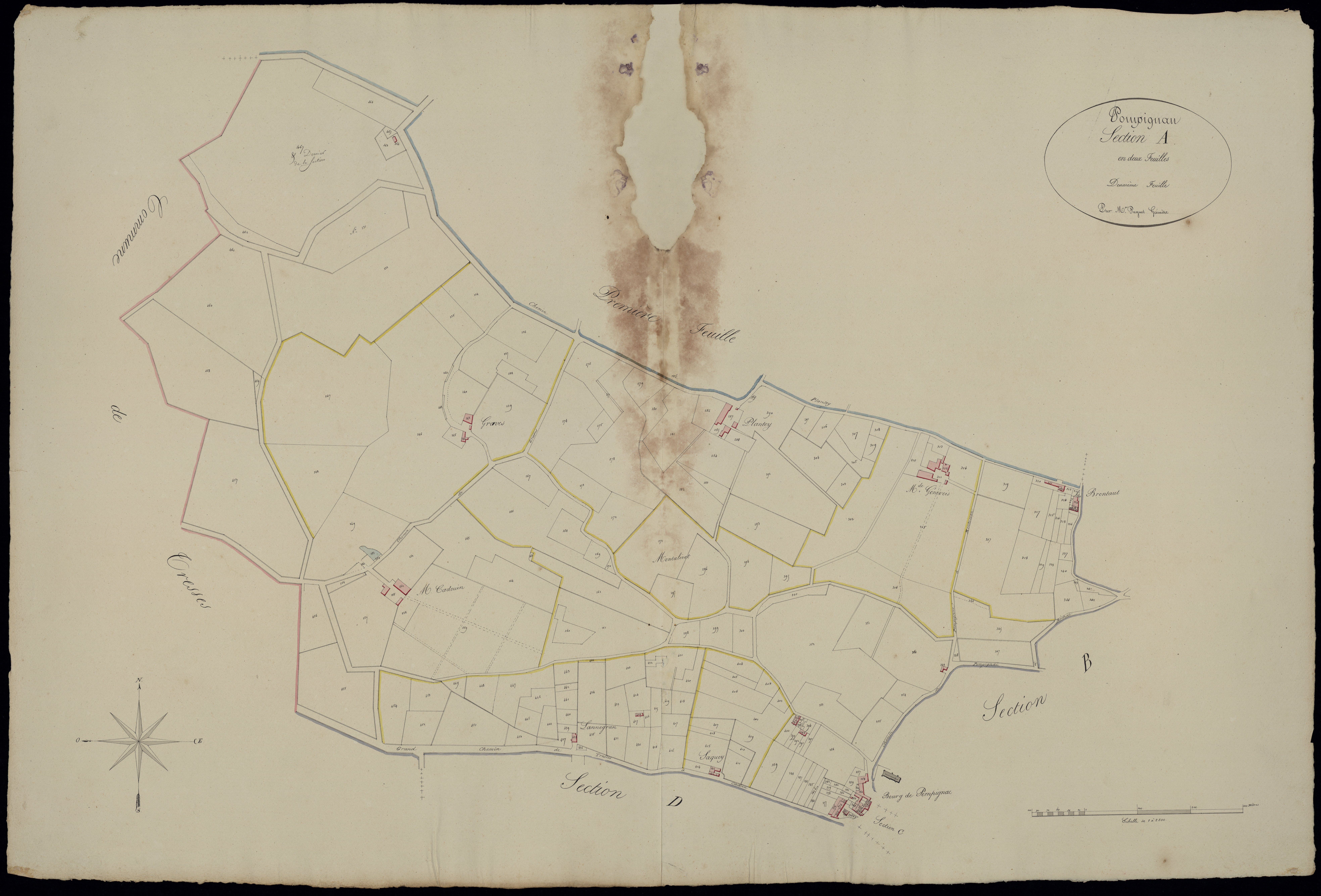 Pompignac - -Section A feuille 2 : Chatillon