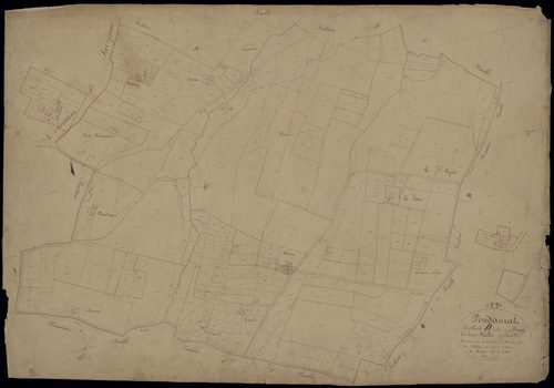 Pondaurat - -Section D feuille 2 : Le Bourg