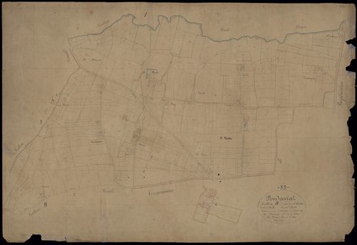 Pondaurat - -Section B feuille 1 : Saint-Martin