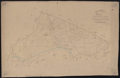 Porchères - -Section D feuille 1 : Le Bourg