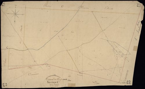 Le Porge - -Section C feuille 2 : Larruau
